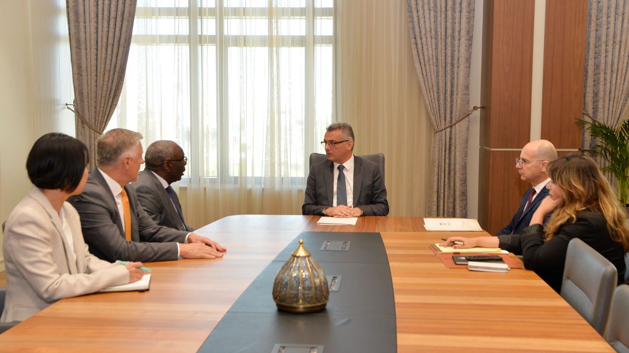 Cumhurbaşkanı Erhürman, Diagne ile görüşüyor