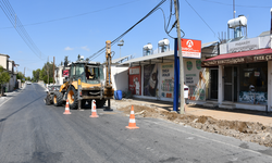Mesarya Belediyesi kaldırım ve drenaj hattı çalışması başlattı