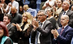 Cumhurbaşkanı Tufan Erhürman ve eşi Nilden Bektaş Erhürman, KKTC Cumhurbaşkanlığı Senfoni Orkestrası'nın sezon açılış ko