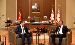 Tufan Erhürman, Cevdet Yılmaz'ı kabul etti