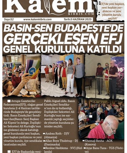 BASIN-SEN BUDAPESTE'DE GERÇEKLEŞEN EFJ GENEL KURULUÑA KATILDI