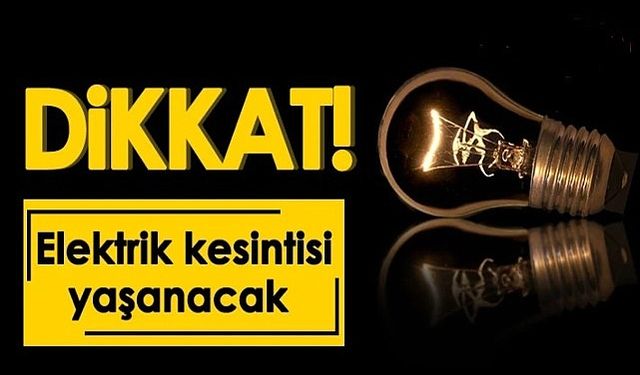 Güzelyurt ve Lefke'de yarın elektrik kesintisi yapılacak