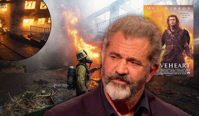 Ünlü oyuncu Mel Gibson Los Angeles'taki orman yangınlarında evini kaybetti