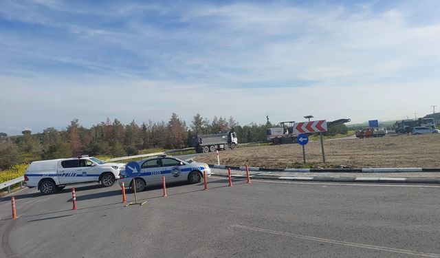 Gaziköy-Ercan ve tünel yolu üzerinde çalışmalar bugün de devam edecek