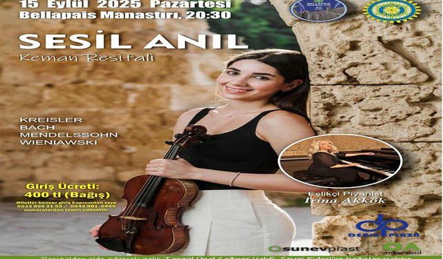 Genç sanatçı Sesil Anıl’dan keman resitali
