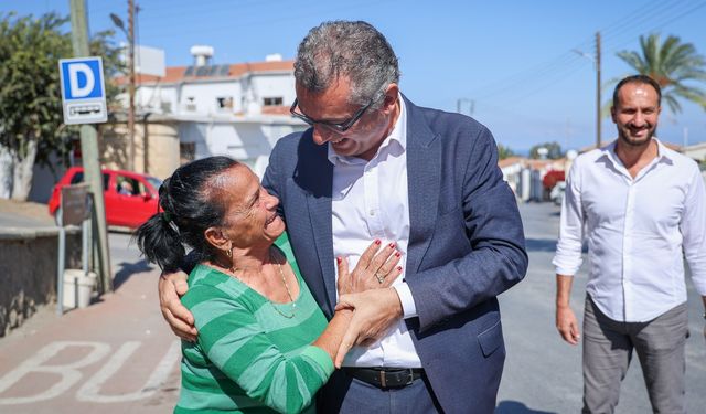 Erhürman'dan Lefke'de esnaf ziyareti