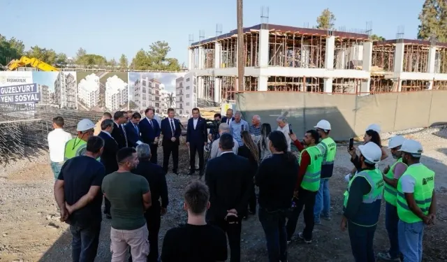 Üstel, Yeni Sosyal Konut Projesi’ni inceledi: Güzelyurt’u vermek değil, sahip çıkmak derdindeyiz