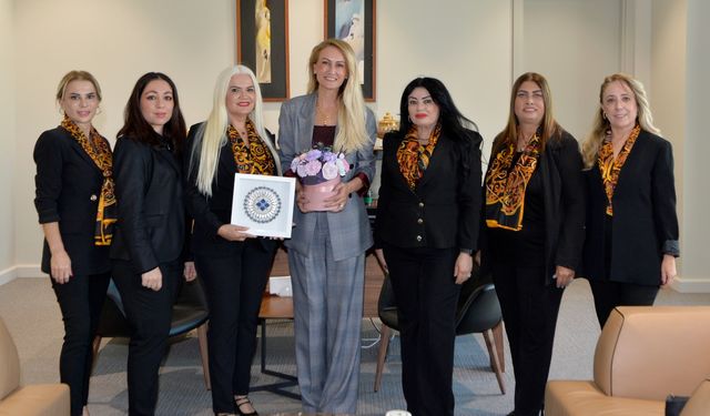 Nilden Bektaş Erhürman, Mare Monte Girişimci Yardımseverler Derneği yönetimi ile görüştü