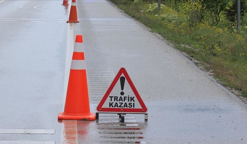 Girne Güzlyurt yolunda kaza, bir kişi yaralandı