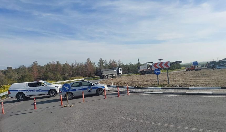 Gaziköy-Ercan ve tünel yolu üzerinde çalışmalar bugün de devam edecek