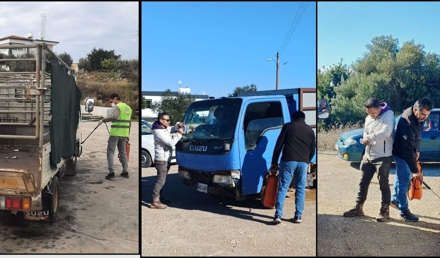 Erenköy-Karpaz Belediyesi, şap hastalığına karşı önleyici tedbirleri hayata geçirdi