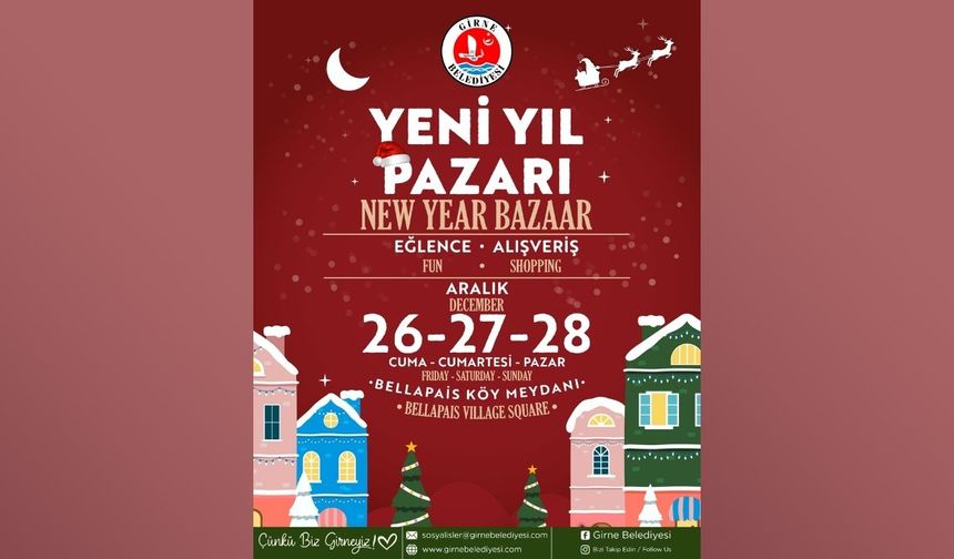 Girne Belediyesi’nin Yeni Yıl Pazarı, Bellapais’ta kurulacak